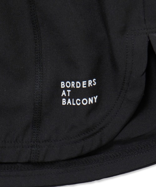 BORDERS AT BALCONY ショートパンツ ブラック BORDERS at BALCONY(ボーダーズ アット バルコニー)｜ツイル