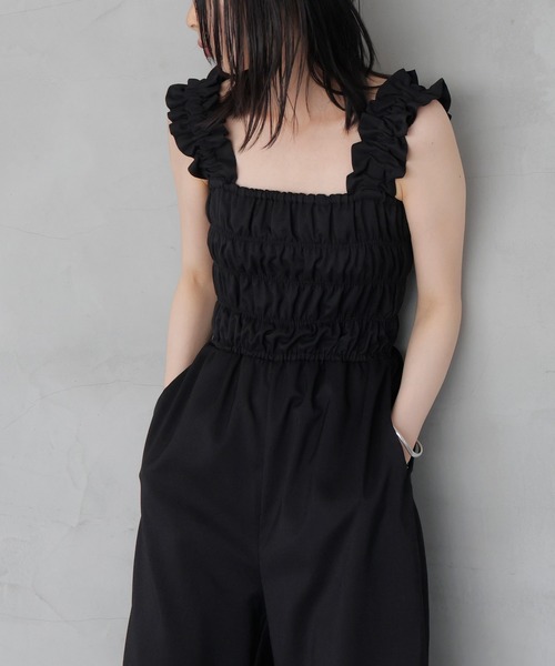 LIAN（リアン）の「フリルオールインワン（つなぎ/オールインワン・レディース・ベージュ/アイボリー/ブラック・FREE）」の17枚目の写真