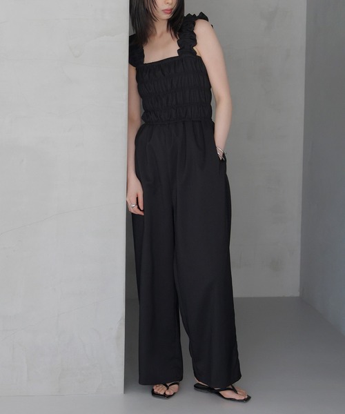 LIAN（リアン）の「フリルオールインワン（つなぎ/オールインワン・レディース・ベージュ/アイボリー/ブラック・FREE）」の18枚目の写真