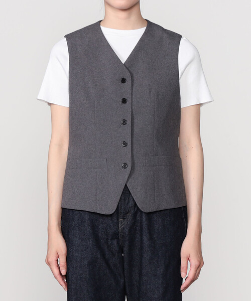 THE SHINZONE(ザ シンゾーン)の「THE SHINZONE | CHRYSLER GILET WOMEN(ベスト・レディース・グレー/ブラック・34)」の10枚目の写真