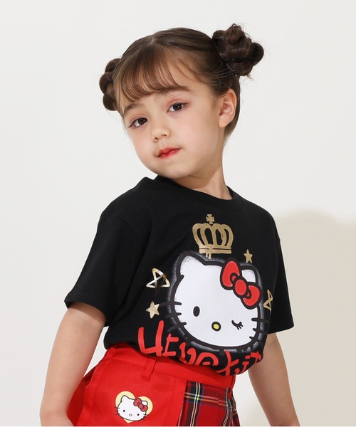 親子お揃いお洋服♡サイズ・仕様一覧 親子お揃い サンリオ グラフィティTシャツ 9575K（Tシャツ/カットソー