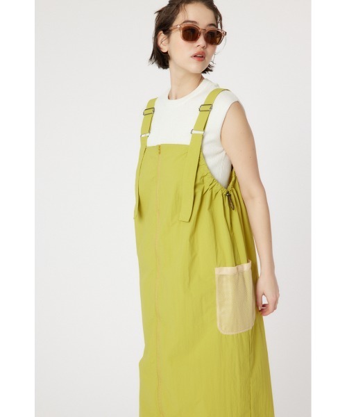 RODEO CROWNS WIDE BOWL（ロデオクラウンズワイドボウル）の「W/R ジャンパースカート（スカート・レディース・ライム/カーキ/ブラック・FREE）」の13枚目の写真