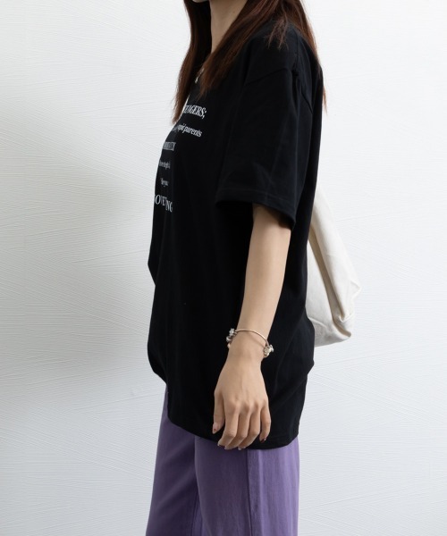 Miniministore(ミニミニストア)の「ロゴtシャツ 半袖 サマートップス韓国風(Tシャツ/カットソー・レディース・ブラック/ホワイト・FREE)」の16枚目の写真