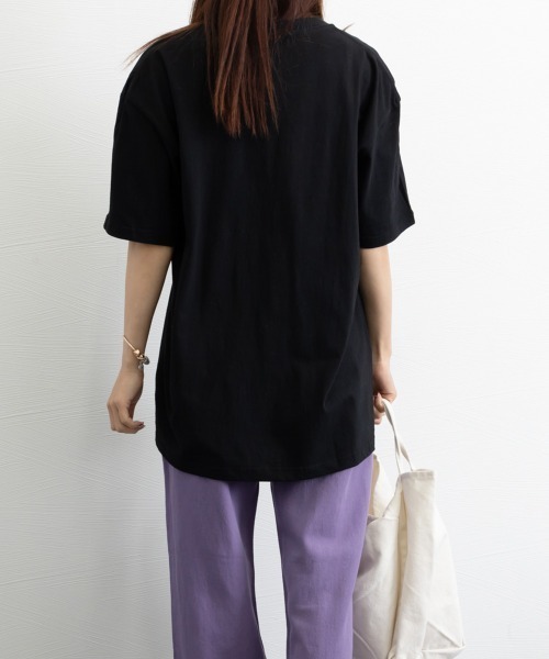 Miniministore(ミニミニストア)の「ロゴtシャツ 半袖 サマートップス韓国風(Tシャツ/カットソー・レディース・ブラック/ホワイト・FREE)」の17枚目の写真