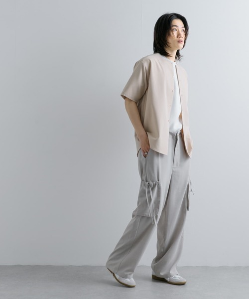 セール】ノーカラーシャツ(5分袖)（シャツ/ブラウス）｜SENSE OF PLACE