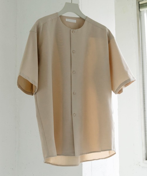 セール】ノーカラーシャツ(5分袖)（シャツ/ブラウス）｜SENSE OF PLACE