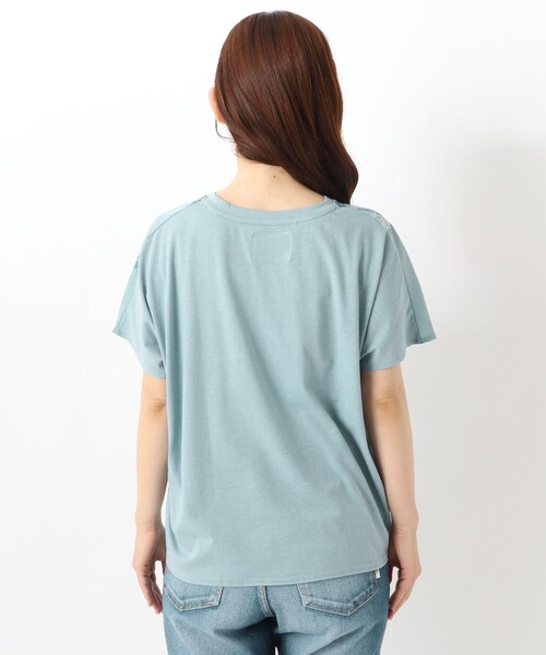 one'sterrace(ワンズテラス)の「刺繍フレンチスリーブプルオーバー スズラン(Tシャツ/カットソー・レディース・アイボリー系8/ブルー系その他7・00)」の12枚目の写真