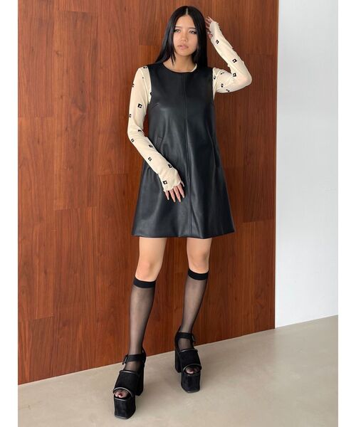 EMODA（エモダ）の「インステップスエードサンダル（サンダル・レディース・グレー/ブラック・SMALL/MEDIUM/LARGE）」の9枚目の写真