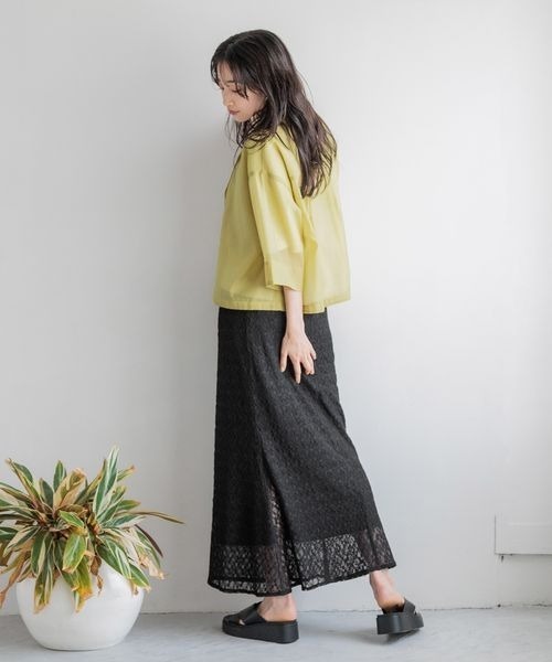 LOWRYS FARM(ローリーズファーム)の「レースマーメイドスカート 128525(スカート・レディース・ブラック/アイボリー/イエロー/グレー・FREE)」の19枚目の写真