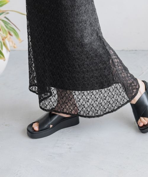 LOWRYS FARM(ローリーズファーム)の「レースマーメイドスカート 128525(スカート・レディース・ブラック/アイボリー/イエロー/グレー・FREE)」の16枚目の写真