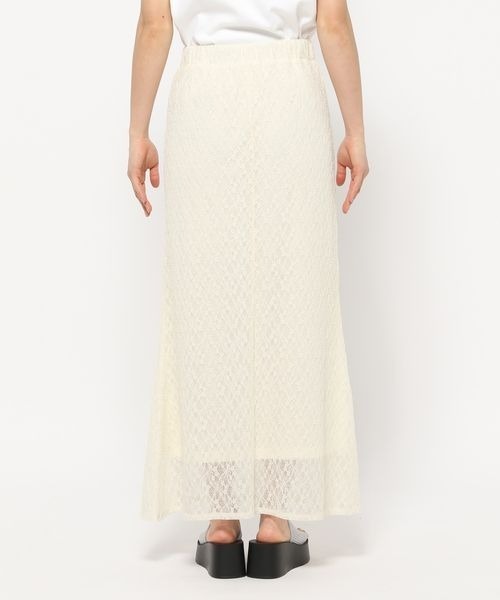 LOWRYS FARM(ローリーズファーム)の「レースマーメイドスカート 128525(スカート・レディース・ブラック/アイボリー/イエロー/グレー・FREE)」の13枚目の写真