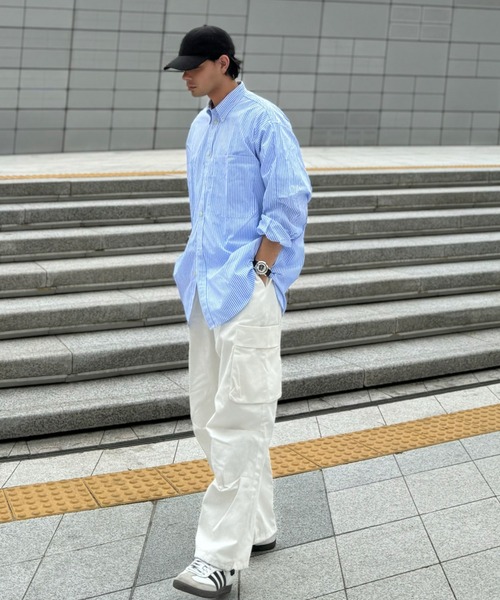 CERCA(チェルカ)の「パラシュートドローコードワイドカーゴパンツ(MI)(カーゴパンツ・メンズ・カーキ/ベージュ/ホワイト/ブラック・LARGE/MEDIUM)」の19枚目の写真