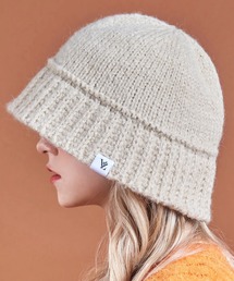 VARZAR/バザール Monogram Label Wool Knit Bucket Hat ニットバケットハット