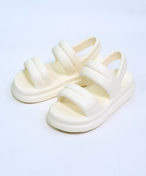 shopnikoniko(ショップニコニコ)の「厚底スポーツサンダル ボリュームソール スポサン EVA素材(サンダル・レディース・ホワイト/ベージュ/ブラック・S/M/L)」の19枚目の写真