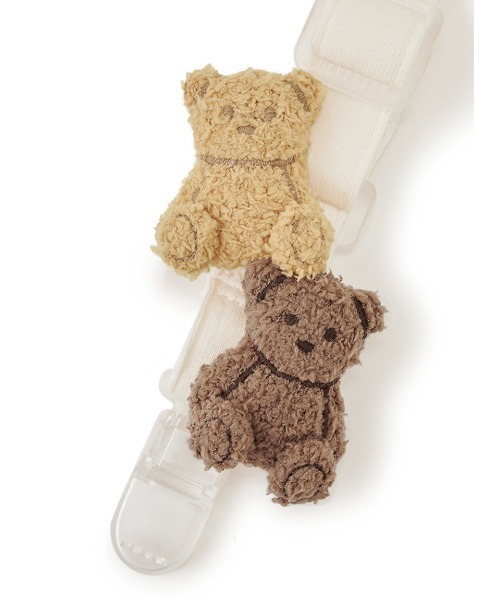 gelato pique（ジェラートピケ）の「【BABY】シリアルベアマルチクリップ（その他ベビー用品・キッズ・オフホワイト/ピンク・FREE）」の6枚目の写真