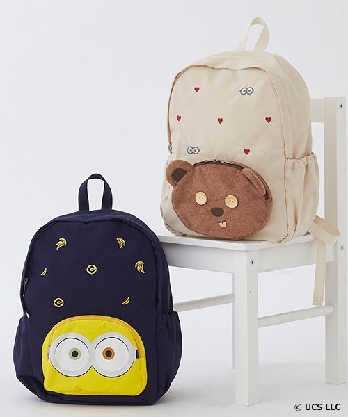 petit main(プティマイン)の「【ミニオン】フェイスポケットリュック(バックパック/リュック・キッズ・ベージュ/ネイビー・FREE)」の18枚目の写真