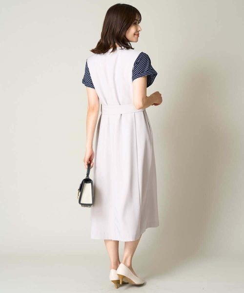 a.v.v(アーヴェヴェ)の「【マシンウォッシャブル】2WAY/ジレワンピース(ワンピース・レディース・ネイビー/グレー系その他・36/40/38/34/42)」の11枚目の写真