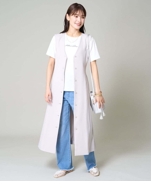 a.v.v(アーヴェヴェ)の「【マシンウォッシャブル】2WAY/ジレワンピース(ワンピース・レディース・ネイビー/グレー系その他・36/40/38/34/42)」の13枚目の写真