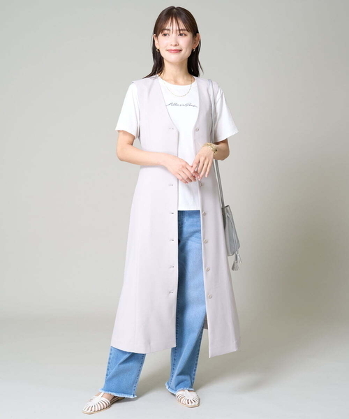 a.v.v(アーヴェヴェ)の「【マシンウォッシャブル】2WAY/ジレワンピース(ワンピース・レディース・ネイビー/グレー系その他・36/40/38/34/42)」の14枚目の写真