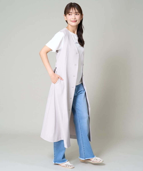 a.v.v(アーヴェヴェ)の「【マシンウォッシャブル】2WAY/ジレワンピース(ワンピース・レディース・ネイビー/グレー系その他・36/40/38/34/42)」の15枚目の写真
