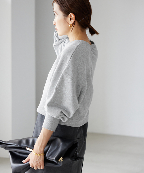 IENA（イエナ）の「ラメ ワイド スウェットプルオーバー