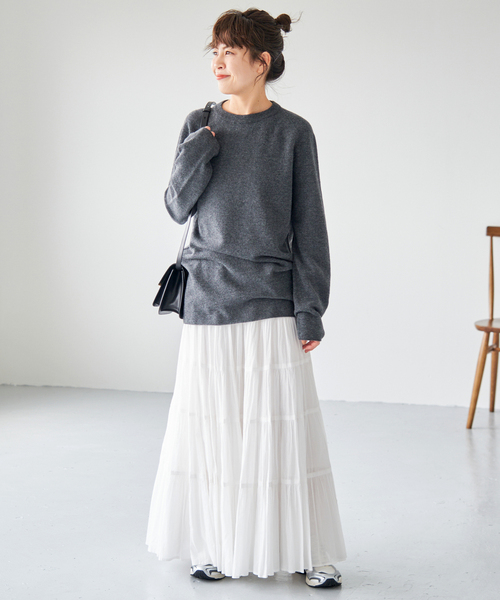 2024AW Spick and Span CHESS ロングスリーブニット セール】CHESS ロングスリーブニット（ニット/セーター）｜Spick