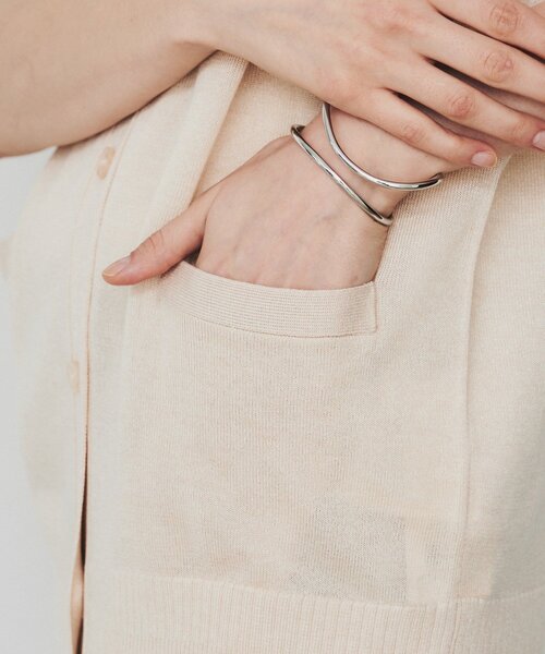 cloenc（クロエンス）の「◆【手洗い可】ハイゲージニットベスト（ベスト・レディース・ベージュ/グレー/オフホワイト・02）」の22枚目の写真