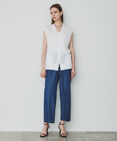 cloenc（クロエンス）の「◆【手洗い可】ハイゲージニットベスト（ベスト・レディース・ベージュ/グレー/オフホワイト・02）」の18枚目の写真