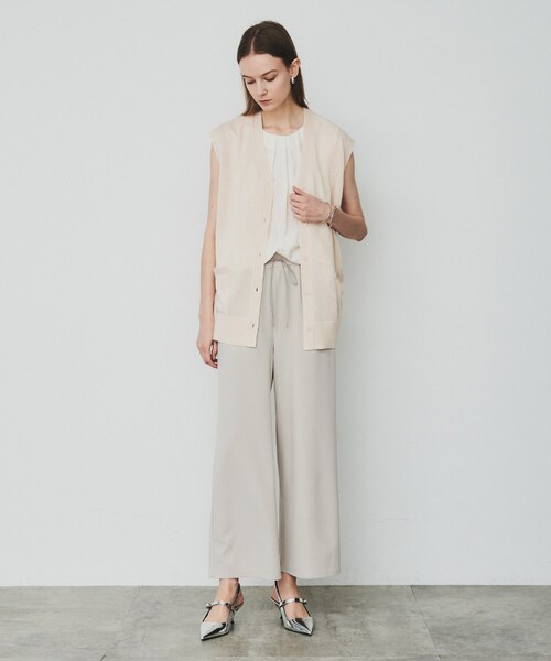 cloenc（クロエンス）の「◆【手洗い可】ハイゲージニットベスト（ベスト・レディース・ベージュ/グレー/オフホワイト・02）」の10枚目の写真