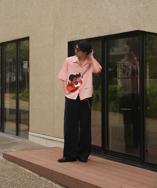 INTERPLAY(インタープレイ)の「【INTERPLAY x TAKERU】アコースティック ニャー 開襟シャツ (ユニセックス)(シャツ/ブラウス・メンズ・ホワイト/ピンク・FREE)」の18枚目の写真