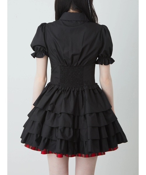 Jamie エーエヌケー（ジェイミーエーエヌケー）の「お姫さまティアードブラウス（シャツ/ブラウス・レディース・レッド/ブラック・M）」の14枚目の写真