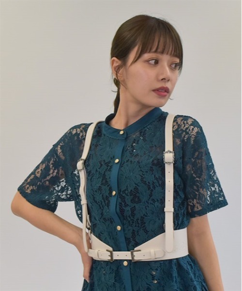 axes femme（アクシーズファム）の「装飾バックルハーネスベルト（ベルト・レディース・キナリ/ブラック・FREE）」の21枚目の写真