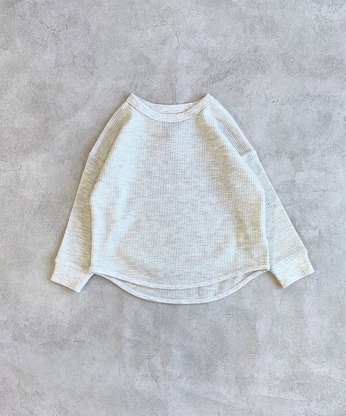 Life Support Products(ライフサポートプロダクツ)の「ワッフルロンT(Tシャツ/カットソー・キッズ・グレー系その他/ホワイト系1/ライトピンク/ブルー/オフホワイト/パープル系その他/ホワイト系その他/ブラウン/レッド/チャコール/ラベンダー/グリーン系その他/イエロー/パープル・140/150/80/90/95/100/110/120/130)」の3枚目の写真