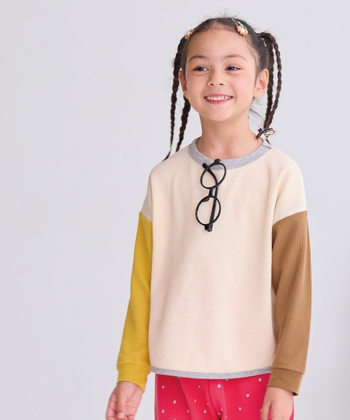 Life Support Products(ライフサポートプロダクツ)の「ワッフルロンT(Tシャツ/カットソー・キッズ・グレー系その他/ホワイト系1/ライトピンク/ブルー/オフホワイト/パープル系その他/ホワイト系その他/ブラウン/レッド/チャコール/ラベンダー/グリーン系その他/イエロー/パープル・140/150/80/90/95/100/110/120/130)」の1枚目の写真