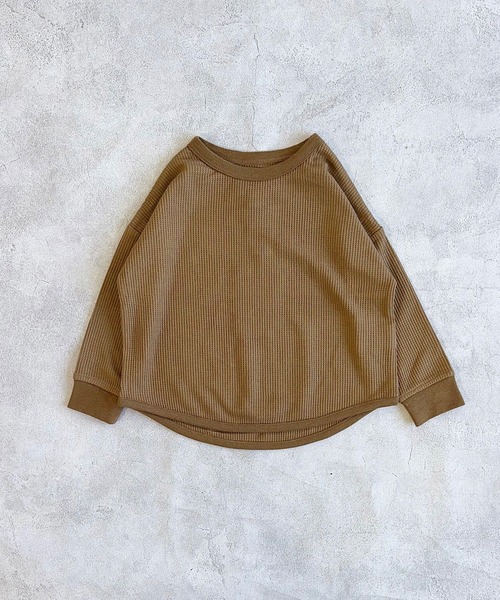 Life Support Products(ライフサポートプロダクツ)の「ワッフルロンT(Tシャツ/カットソー・キッズ・グレー系その他/ホワイト系1/ライトピンク/ブルー/オフホワイト/パープル系その他/ホワイト系その他/ブラウン/レッド/チャコール/ラベンダー/グリーン系その他/イエロー/パープル・140/150/80/90/95/100/110/120/130)」の6枚目の写真