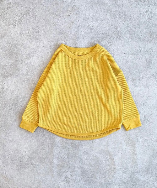 Life Support Products(ライフサポートプロダクツ)の「ワッフルロンT(Tシャツ/カットソー・キッズ・グレー系その他/ホワイト系1/ライトピンク/ブルー/オフホワイト/パープル系その他/ホワイト系その他/ブラウン/レッド/チャコール/ラベンダー/グリーン系その他/イエロー/パープル・140/150/80/90/95/100/110/120/130)」の12枚目の写真