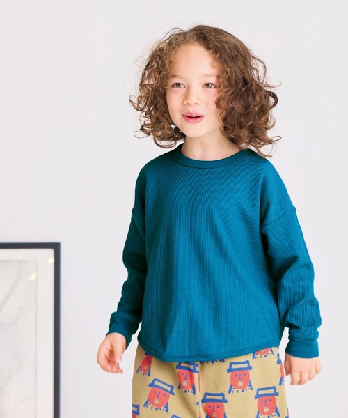 Life Support Products(ライフサポートプロダクツ)の「ワッフルロンT(Tシャツ/カットソー・キッズ・グレー系その他/ホワイト系1/ライトピンク/ブルー/オフホワイト/パープル系その他/ホワイト系その他/ブラウン/レッド/チャコール/ラベンダー/グリーン系その他/イエロー/パープル・140/150/80/90/95/100/110/120/130)」の8枚目の写真