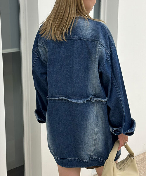 セール】【リバイバル】マルチウェイデニムオーバージャケット（デニム