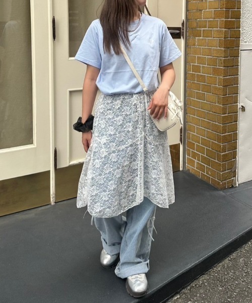 nemne store(ネンネストア)の「レースラップスカート(スカート・レディース・オフホワイト・フリー)」の2枚目の写真
