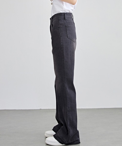 レディース　濃紺　フレアデニムパンツ　By Dickies Women Dickies ジーンズ Dickies/ディッキーズ DENIM WORK PANT デニム