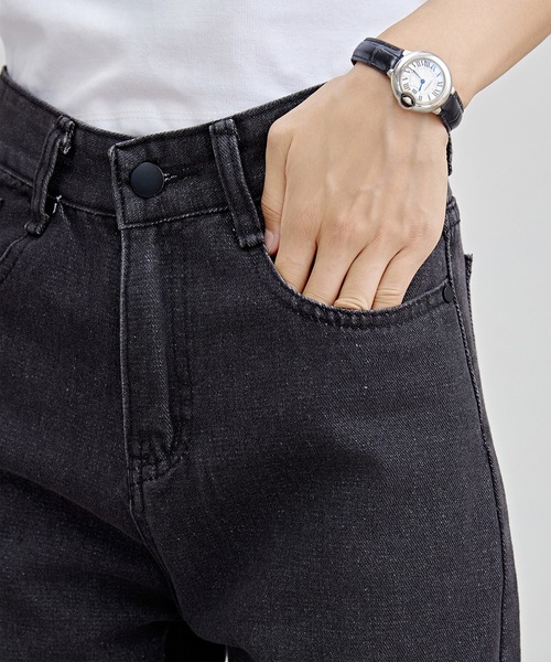 Lace Ladies(レースレディース)の「ヴィンテージ風 ハイウエスト フレア デニム パンツ(デニムパンツ・レディース・ブラック/ネイビー・XS/S/M/L/XL)」の18枚目の写真