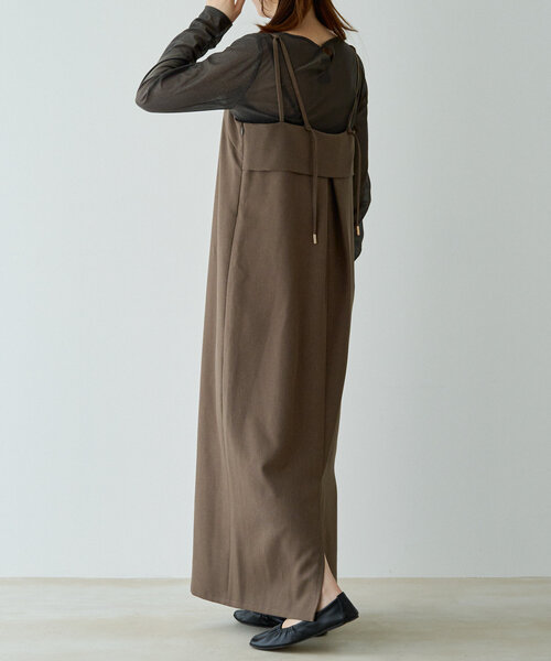 gemeil（ジェムイル）の「ラメシアートップスセットキャミワンピース（IF-183）（ワンピース・レディース・ブラック/ブラウン・SMALL/SHORT/MEDIUM）」の17枚目の写真