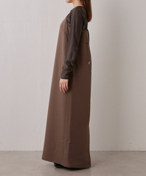 gemeil（ジェムイル）の「ラメシアートップスセットキャミワンピース（IF-183）（ワンピース・レディース・ブラック/ブラウン・SMALL/SHORT/MEDIUM）」の6枚目の写真