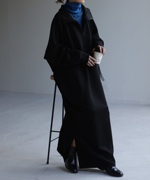 ハーフジップワンピース