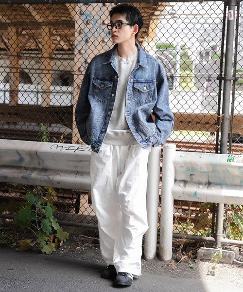 WEGO（ウィゴー）の「WEGO/BIGデニムジャケット（デニムジャケット・メンズ・スカイブルー/ブラック系3・LARGE/MEDIUM/SMALL）」の20枚目の写真