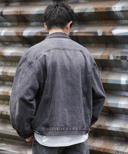 WEGO（ウィゴー）の「WEGO/BIGデニムジャケット（デニムジャケット・メンズ・スカイブルー/ブラック系3・LARGE/MEDIUM/SMALL）」の13枚目の写真