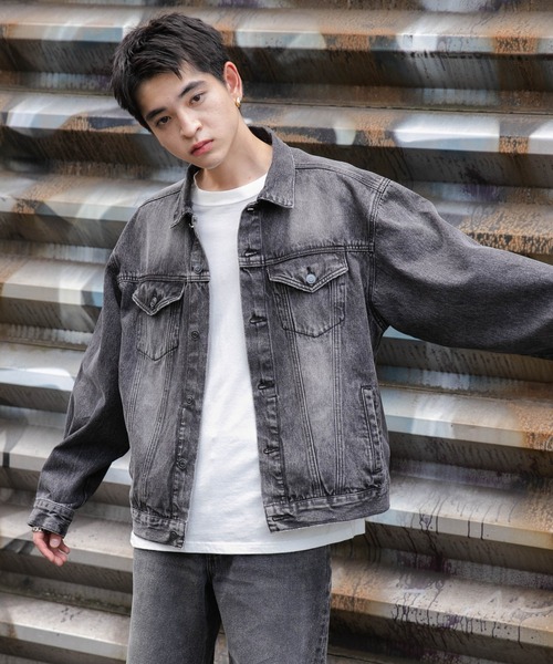 WEGO（ウィゴー）の「WEGO/BIGデニムジャケット（デニムジャケット・メンズ・スカイブルー/ブラック系3・LARGE/MEDIUM/SMALL）」の14枚目の写真