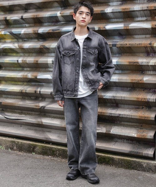 WEGO（ウィゴー）の「WEGO/BIGデニムジャケット（デニムジャケット・メンズ・スカイブルー/ブラック系3・LARGE/MEDIUM/SMALL）」の15枚目の写真