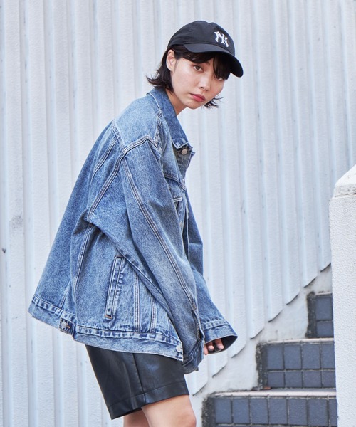 WEGO（ウィゴー）の「WEGO/BIGデニムジャケット（デニムジャケット・メンズ・スカイブルー/ブラック系3・LARGE/MEDIUM/SMALL）」の22枚目の写真