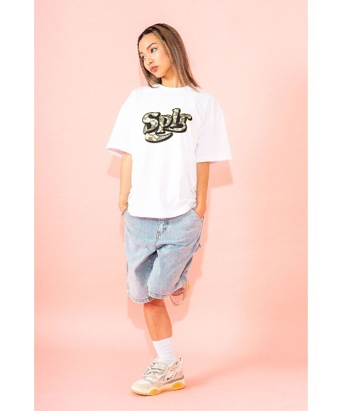 SPLR（エス・ピー・エル・アール）の「ティーシャツ｜Digital Camo Baseball Logo Tee｜SPLR｜公式通販（Tシャツ/カットソー・メンズ・ホワイト/ブラック・XXL/XL/L/M/S）」の9枚目の写真